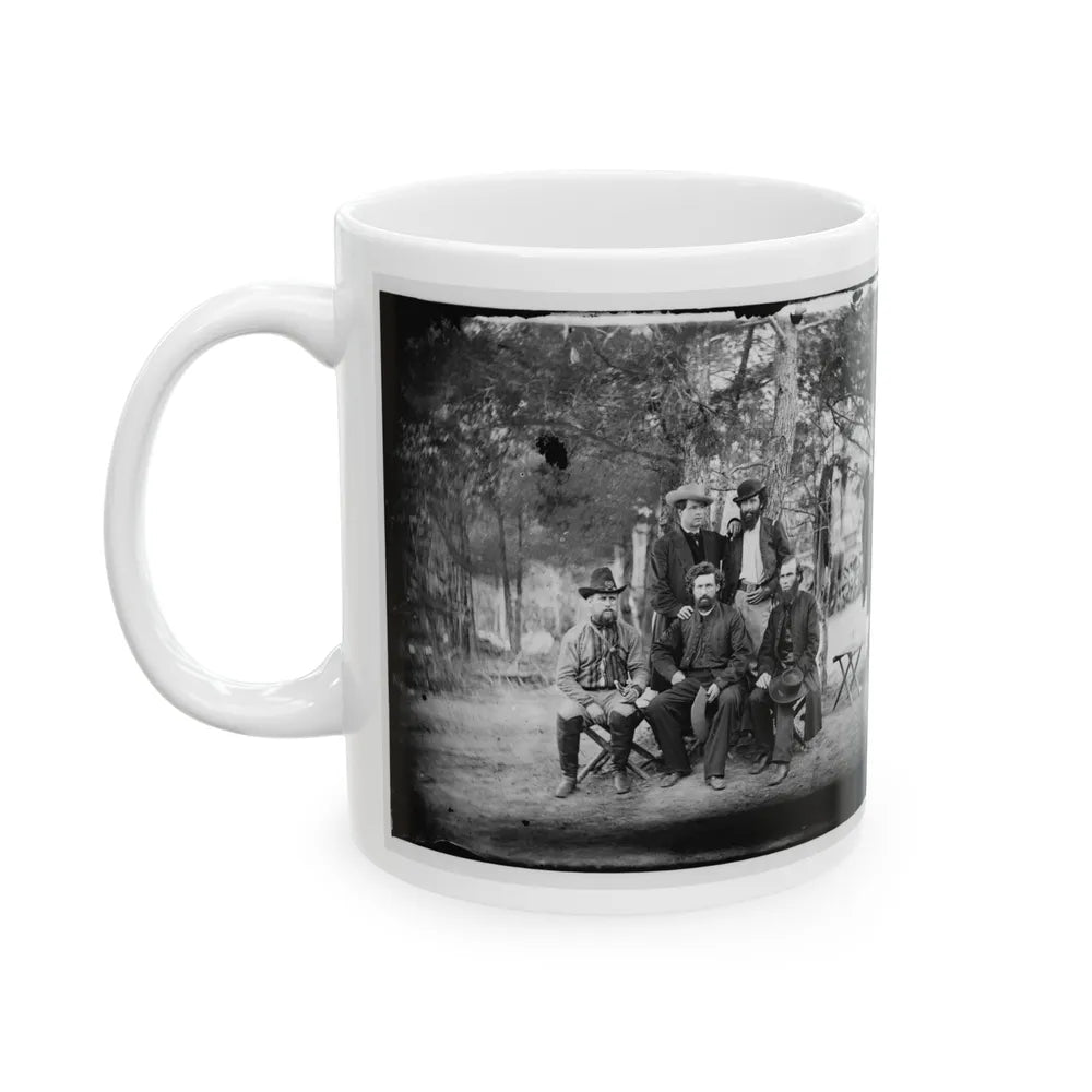 Harrison's Landing, Va. Group Of The Irish Brigade (U.S. Civil War) White Coffee Mug-Go Mug Yourself