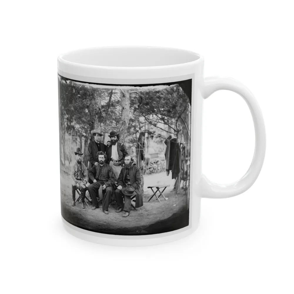 Harrison's Landing, Va. Group Of The Irish Brigade (U.S. Civil War) White Coffee Mug-Go Mug Yourself