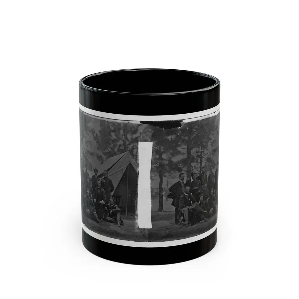 Harrison's Landing, Va. Members Of The Class Of 1860, U.S. Military Academy (U.S. Civil War) Black Coffee Mug-11oz-Go Mug Yourself