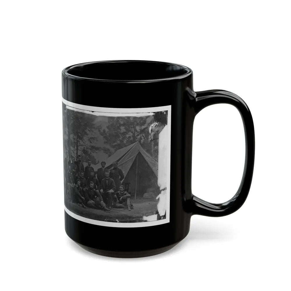 Harrison's Landing, Va. Members Of The Class Of 1860, U.S. Military Academy (U.S. Civil War) Black Coffee Mug-Go Mug Yourself