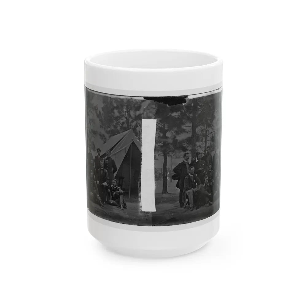 Harrison's Landing, Va. Members Of The Class Of 1860, U.S. Military Academy (U.S. Civil War) White Coffee Mug-15oz-Go Mug Yourself