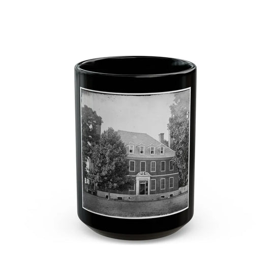 Harrison's Landing, Va., Vicinity. Westover House (U.S. Civil War) Black Coffee Mug-15oz-Go Mug Yourself