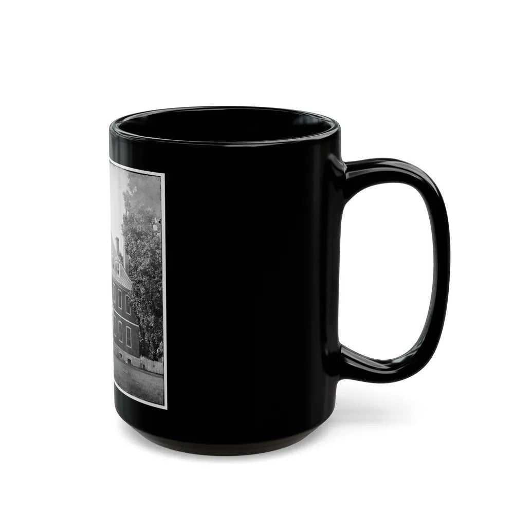 Harrison's Landing, Va., Vicinity. Westover House (U.S. Civil War) Black Coffee Mug-Go Mug Yourself