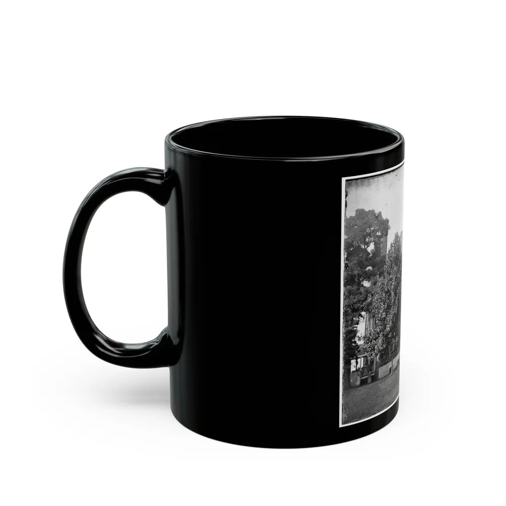 Harrison's Landing, Va., Vicinity. Westover House (U.S. Civil War) Black Coffee Mug-Go Mug Yourself