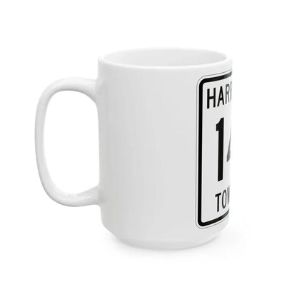 Harrisville Township Route 149 Medina County Ohio (Ohio) (Road Sign) White Coffee Mug - Go Mug Yourself