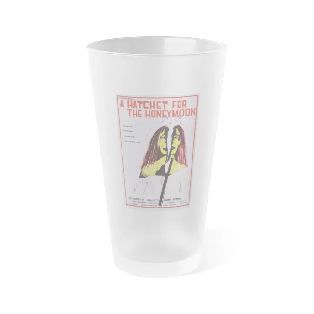 HATCHET FOR THE HONEYMOON (2) 1970 Movie Poster - Frosted Pint Glass 16oz-16oz-Frosted-Go Mug Yourself