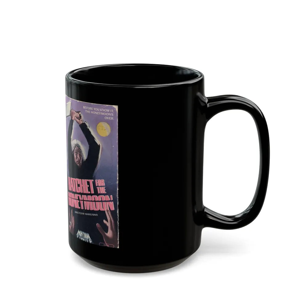 HATCHET FOR THE HONEYMOON (VHS COVER) - Black Coffee Mug-Go Mug Yourself