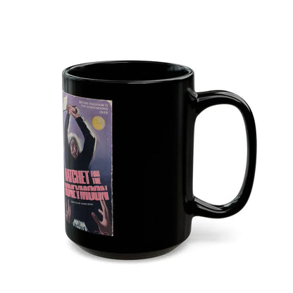 HATCHET FOR THE HONEYMOON (VHS COVER) - Black Coffee Mug - Go Mug Yourself