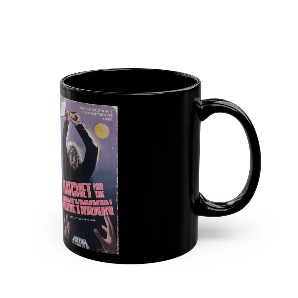 HATCHET FOR THE HONEYMOON (VHS COVER) - Black Coffee Mug-Go Mug Yourself