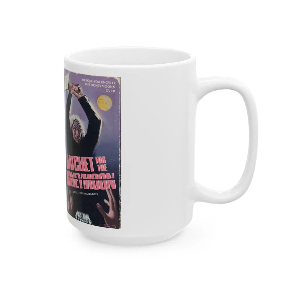 HATCHET FOR THE HONEYMOON (VHS COVER) - White Coffee Mug-Go Mug Yourself