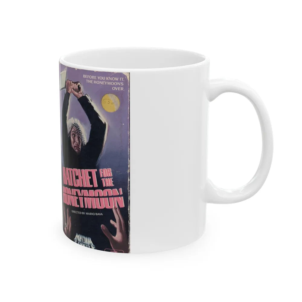 HATCHET FOR THE HONEYMOON (VHS COVER) - White Coffee Mug-Go Mug Yourself