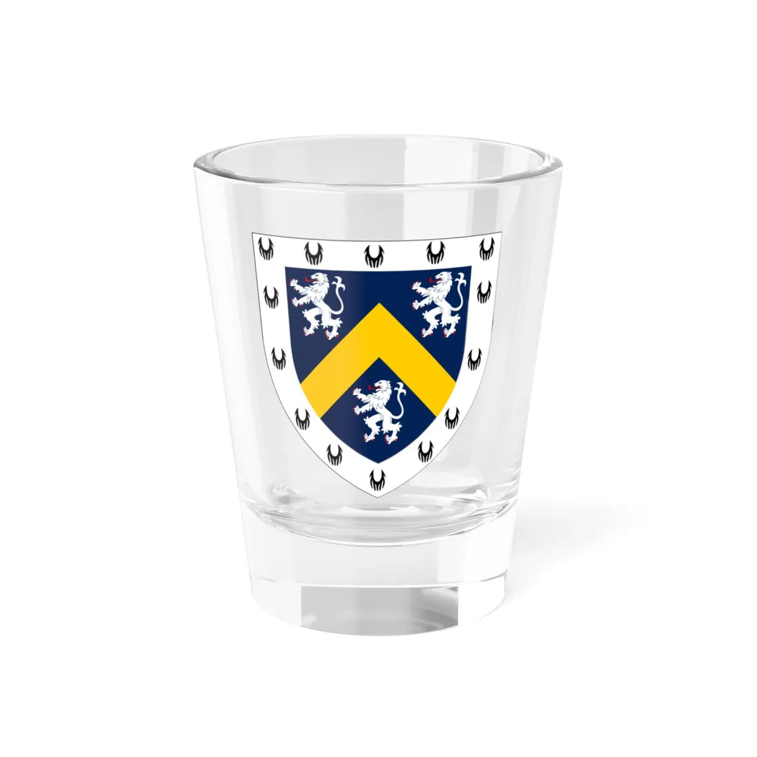 Hatfield College Durham arms (England) (Coat of Arms) Shot Glass 1.5oz 1.5oz - Go Mug Yourself