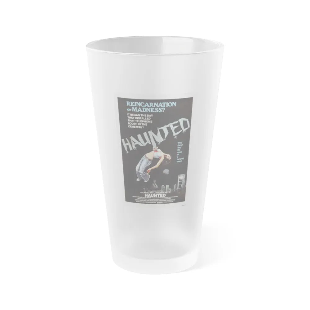 HAUNTED 1977 Movie Poster - Frosted Pint Glass 16oz-Go Mug Yourself