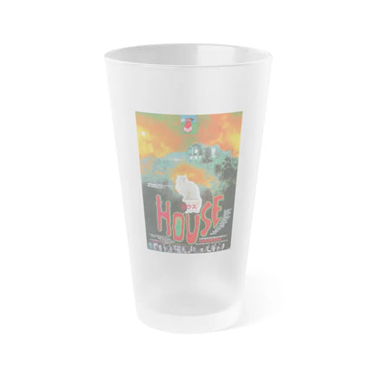 HAUSU 1977 Movie Poster - Frosted Pint Glass 16oz-16oz-Frosted-Go Mug Yourself