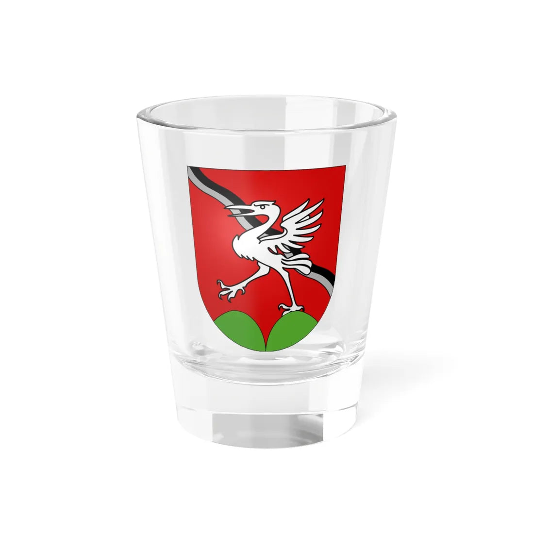 Haut-Intyamon-coat of arms (Switzerland) (Coat of Arms) Shot Glass 1.5oz 1.5oz - Go Mug Yourself