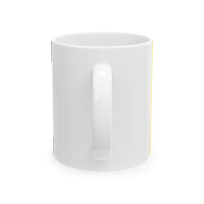 Haut-Leon traditional district flag (France) White Coffee Mug-Go Mug Yourself