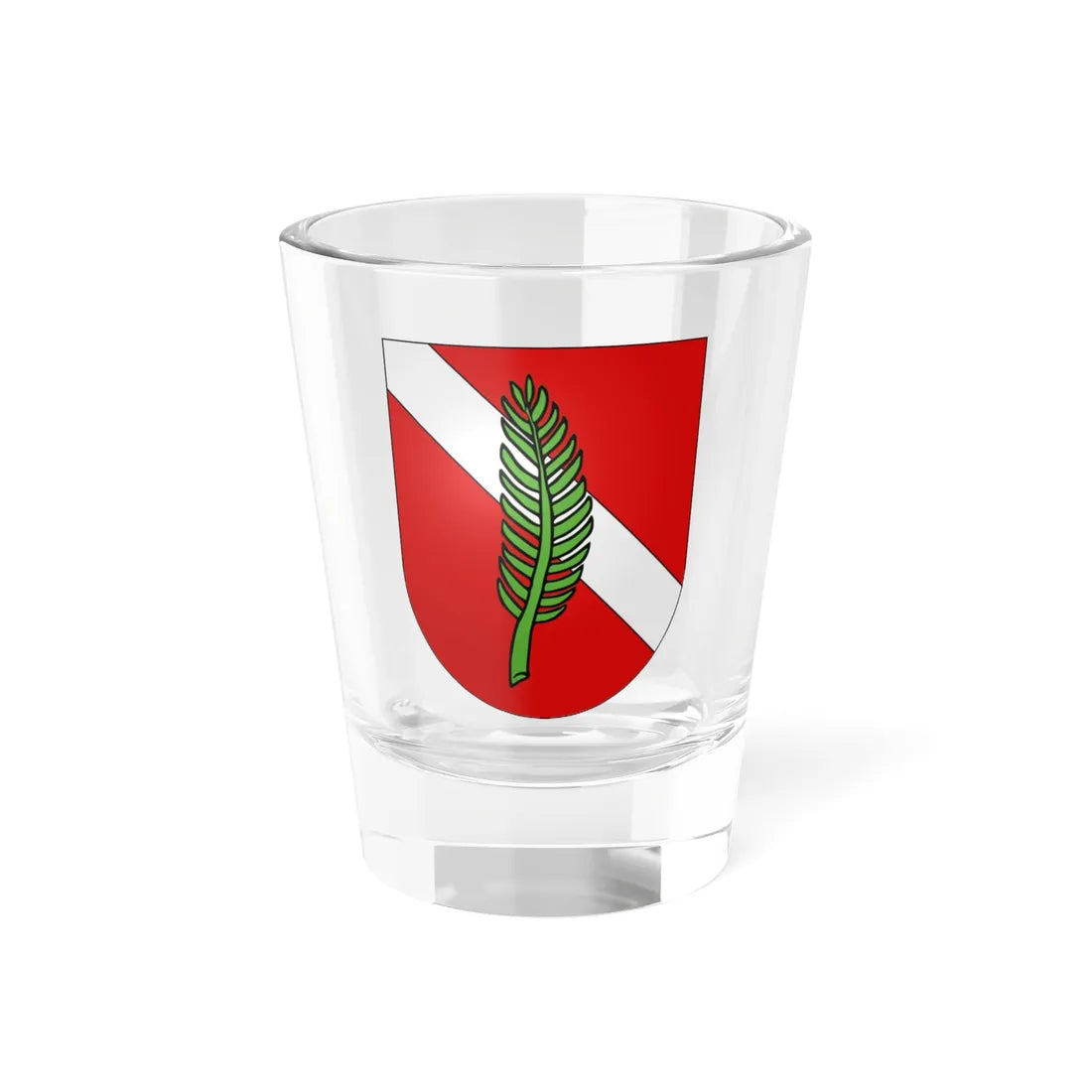 Hauteville-coat of arms (Switzerland) (Coat of Arms) Shot Glass 1.5oz 1.5oz - Go Mug Yourself