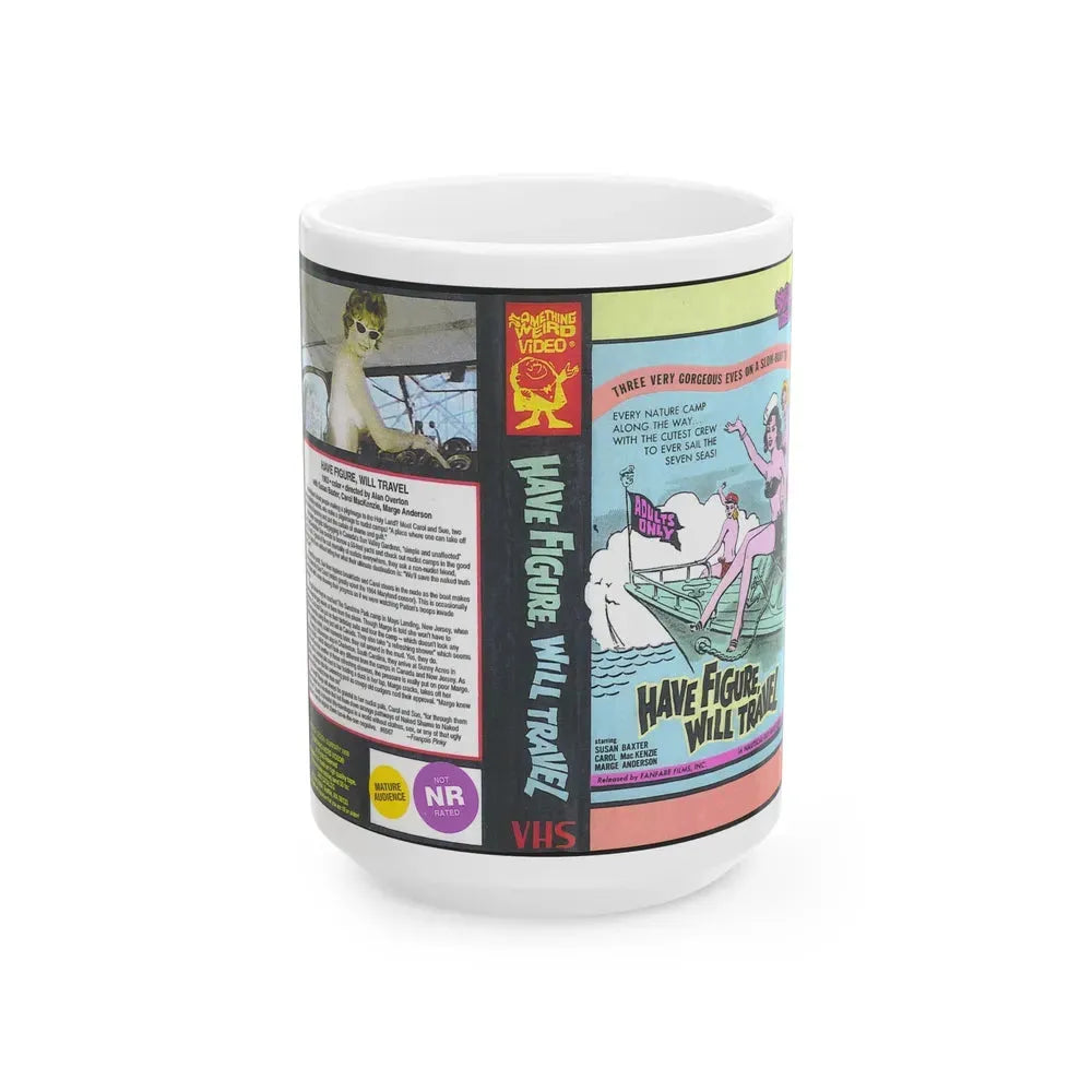HAVE FIGURE WILL TRAVEL SWV SOMETHING WEIRD VIDEO (VHS COVER) - White Coffee Mug 15oz - Go Mug Yourself