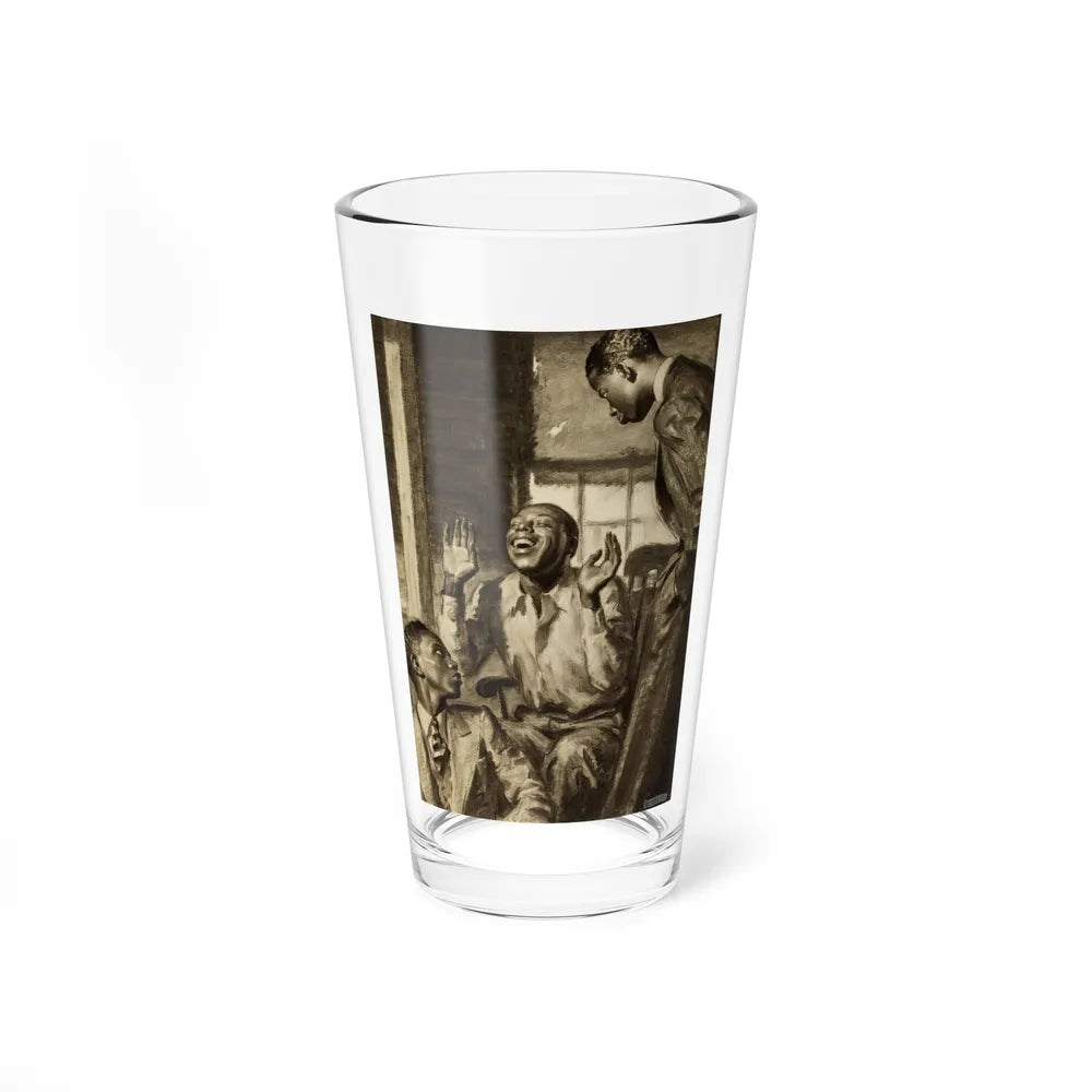 Having a Laugh, Saturday Evening Post story illustration - Pint Glass 16oz-16oz-Go Mug Yourself