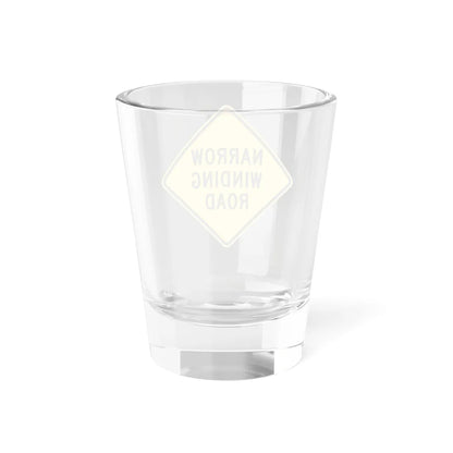 Hawaii Narrow Winding Road (Hawaii) (Road Sign) Shot Glass 1.5oz - Go Mug Yourself