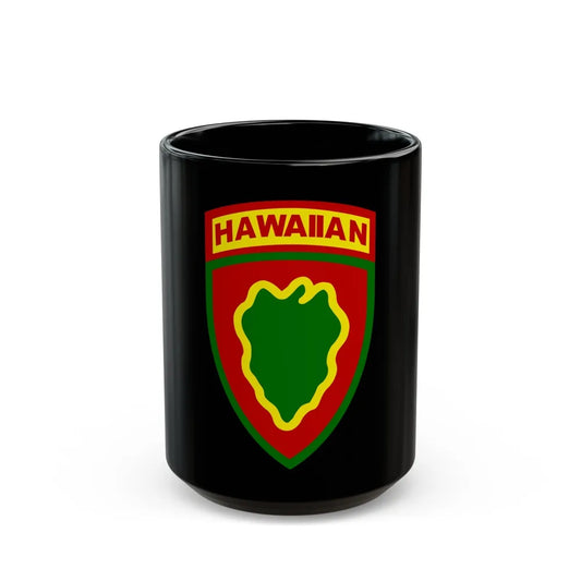 Hawaiian Division (U.S. Army) Black Coffee Mug-15oz-Go Mug Yourself