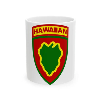 Hawaiian Division (U.S. Army) White Coffee Mug-11oz-Go Mug Yourself