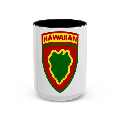 Hawaiian Division (U.S. Army) Accent Coffee Mug 15oz Black - Go Mug Yourself