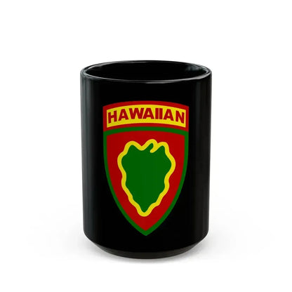 Hawaiian Division (U.S. Army) Black Coffee Mug 15oz - Go Mug Yourself