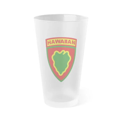 Hawaiian Division (U.S. Army) Frosted Pint Glass 16oz Default Title - Go Mug Yourself