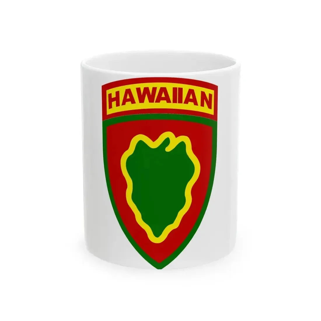 Hawaiian Division (U.S. Army) White Coffee Mug 11oz - Go Mug Yourself