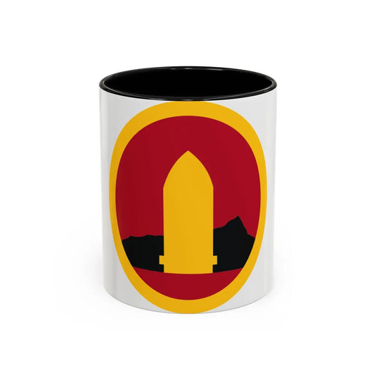 Hawaiian Seperate Coast Artillery Brigade (U.S. Army) Accent Coffee Mug 11oz Black - Go Mug Yourself