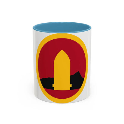 Hawaiian Seperate Coast Artillery Brigade (U.S. Army) Accent Coffee Mug 11oz Light Blue - Go Mug Yourself
