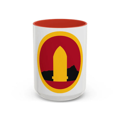 Hawaiian Seperate Coast Artillery Brigade (U.S. Army) Accent Coffee Mug 15oz Red - Go Mug Yourself