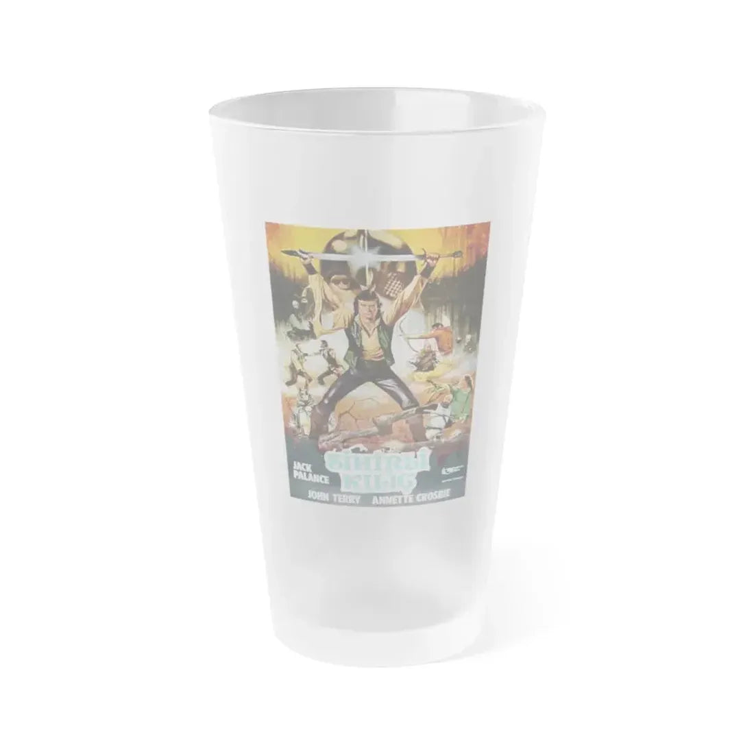 HAWK THE SLAYER 1980 Movie Poster - Frosted Pint Glass 16oz Default Title - Go Mug Yourself
