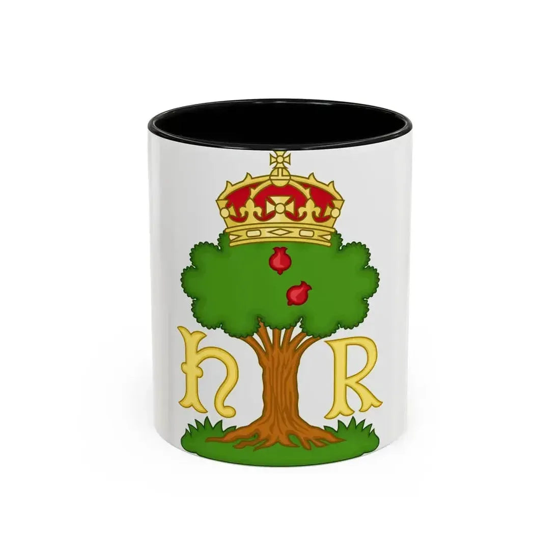 Hawthorn Bush Badge of Henry VII - Accent Coffee Mug 11oz Black - Go Mug Yourself