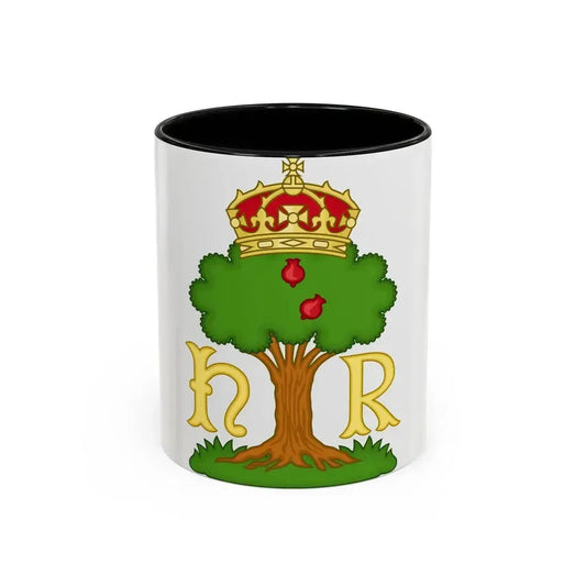 Hawthorn Bush Badge of Henry VII - Accent Coffee Mug 11oz Black - Go Mug Yourself