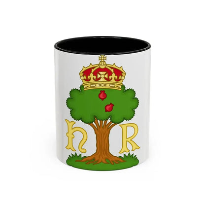 Hawthorn Bush Badge of Henry VII - Accent Coffee Mug 11oz Black - Go Mug Yourself