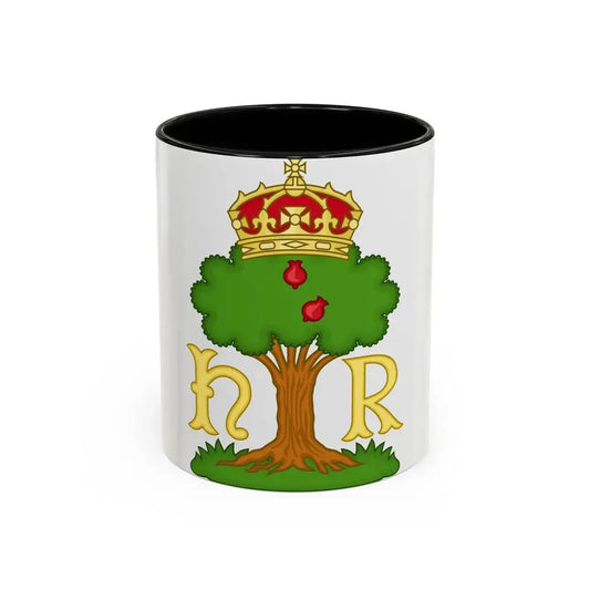 Hawthorn Bush Badge of Henry VII - Accent Coffee Mug 11oz Black - Go Mug Yourself