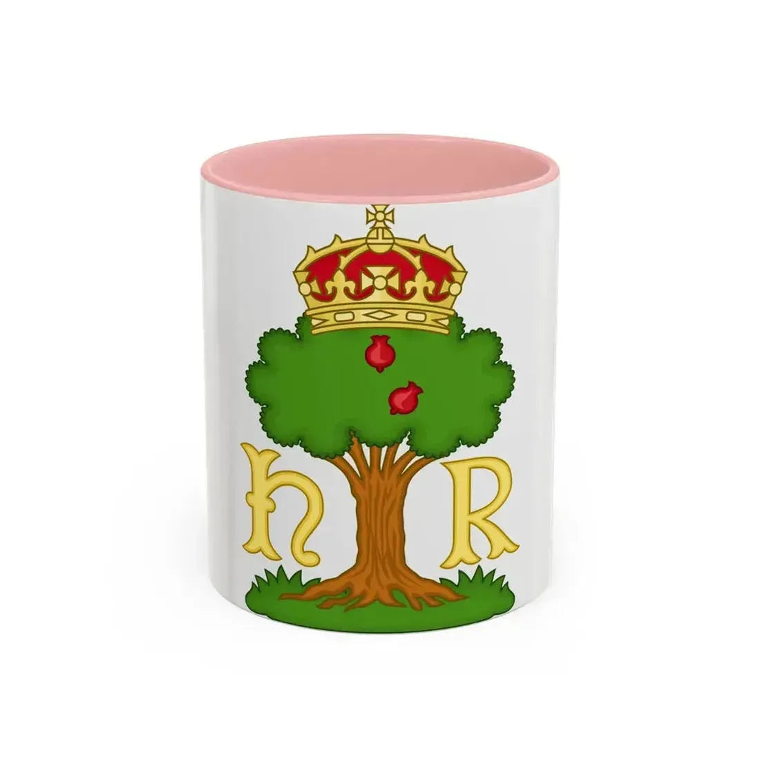 Hawthorn Bush Badge of Henry VII - Accent Coffee Mug 11oz Pink - Go Mug Yourself