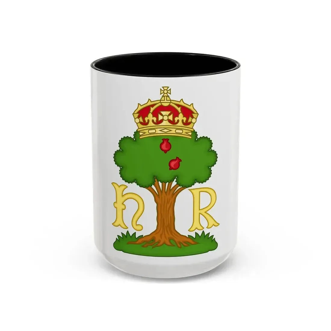 Hawthorn Bush Badge of Henry VII - Accent Coffee Mug 15oz Black - Go Mug Yourself
