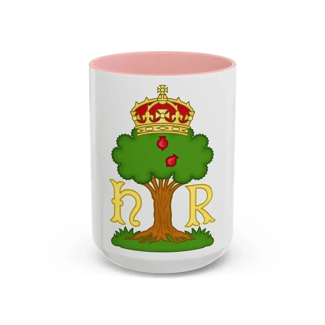 Hawthorn Bush Badge of Henry VII - Accent Coffee Mug 15oz Pink - Go Mug Yourself