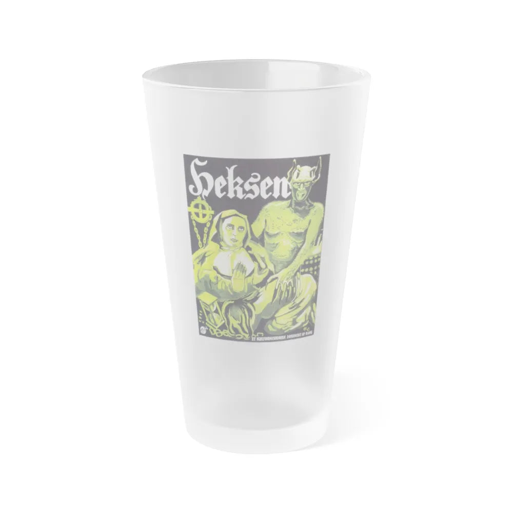 HAXAN 1922 Movie Poster - Frosted Pint Glass 16oz-16oz-Frosted-Go Mug Yourself