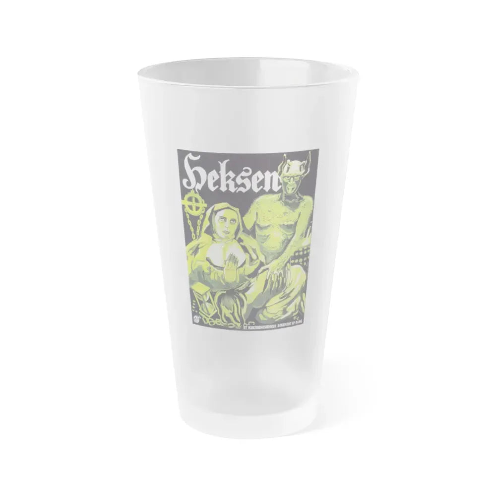 HAXAN 1922 Movie Poster - Frosted Pint Glass 16oz 16oz Frosted - Go Mug Yourself