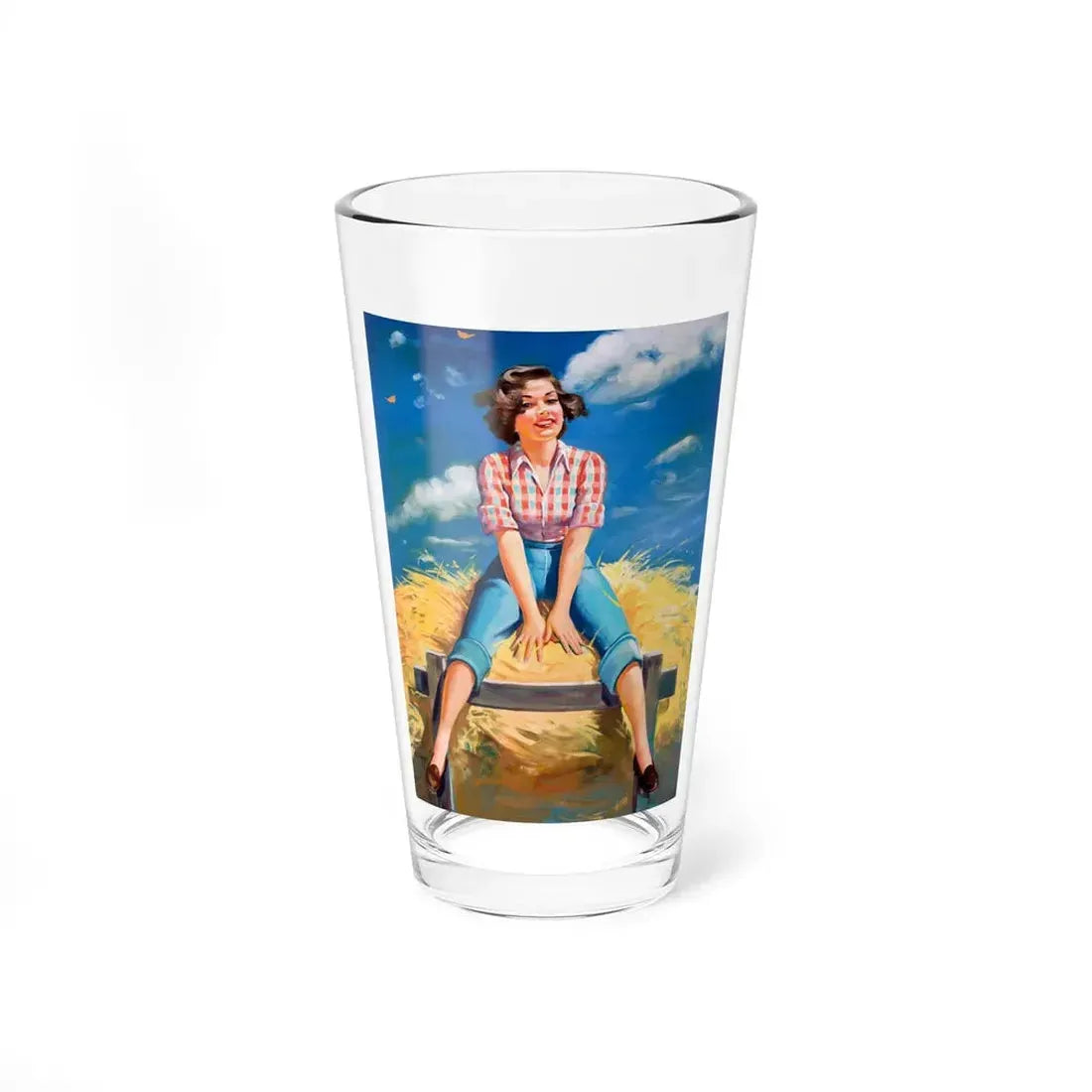 Hayride - Pint Glass 16oz 16oz - Go Mug Yourself