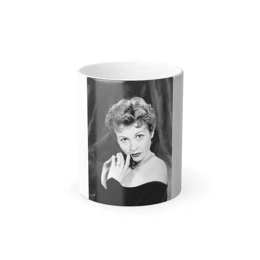 Hazel Court #03 (Vintage Female Icon) Color Changing Mug 11oz 11oz - Go Mug Yourself