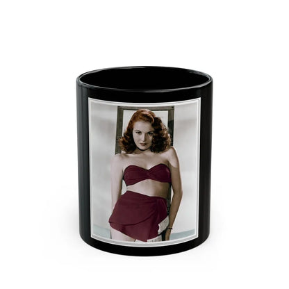 Hazel Court #04 (Vintage Female Icon) Black Coffee Mug-11oz-Go Mug Yourself