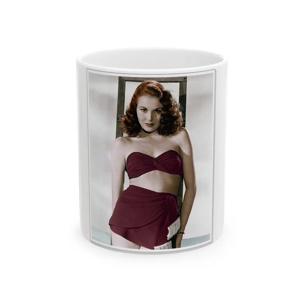 Hazel Court #04 (Vintage Female Icon) White Coffee Mug-11oz-Go Mug Yourself