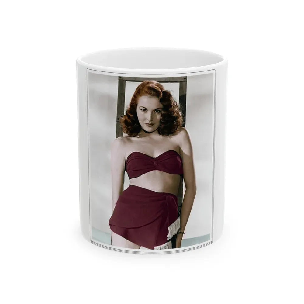 Hazel Court #04 (Vintage Female Icon) White Coffee Mug 11oz - Go Mug Yourself