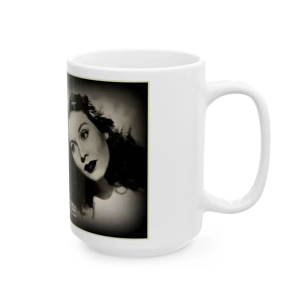 Hazel Court #09 (Vintage Female Icon) White Coffee Mug - Go Mug Yourself