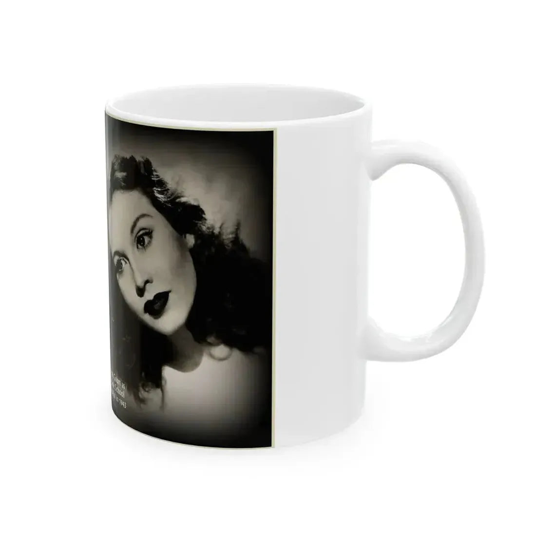 Hazel Court #09 (Vintage Female Icon) White Coffee Mug - Go Mug Yourself